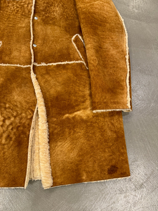 1990s Dolce & Gabbana patchwork shearling coat