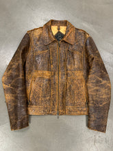 Load image into Gallery viewer, A/W 2005 Roberto Cavalli eroded faded leather jacket
