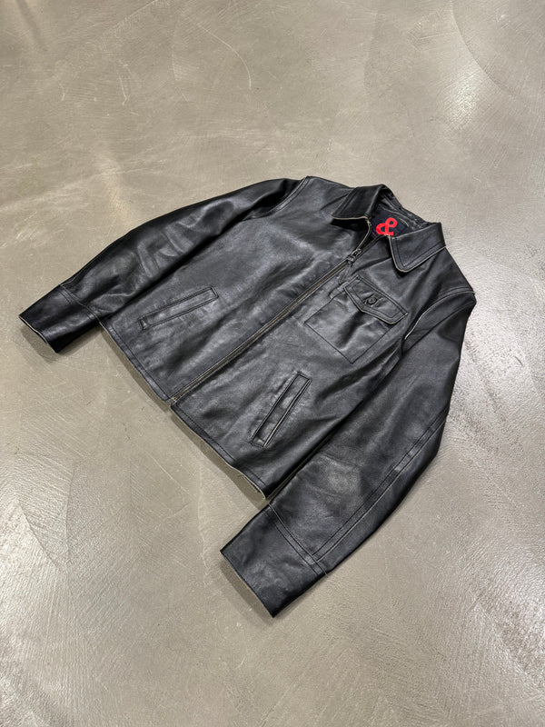 2000s Dolce & Gabbana biker leather jacket