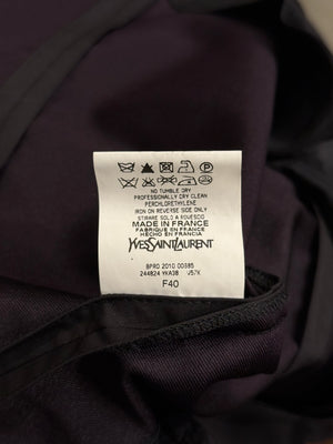 2010s Yves Saint Laurent contrast stitch blazer