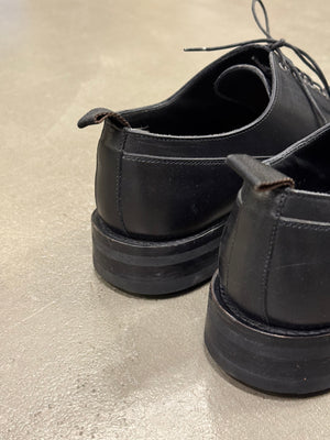 2000s Prada leather derby shoes