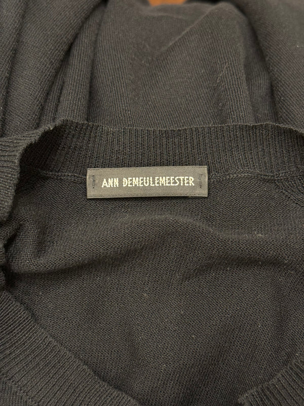 2000s Ann Demeulemeester ribbon back raglan sweatshirt