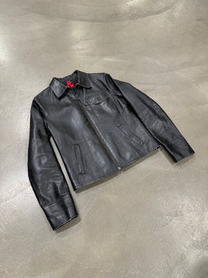 2000s Dolce & Gabbana biker leather jacket