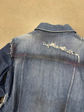 Load image into Gallery viewer, 2000s Dolce &amp; Gabbana safety pin painted denim shirt
