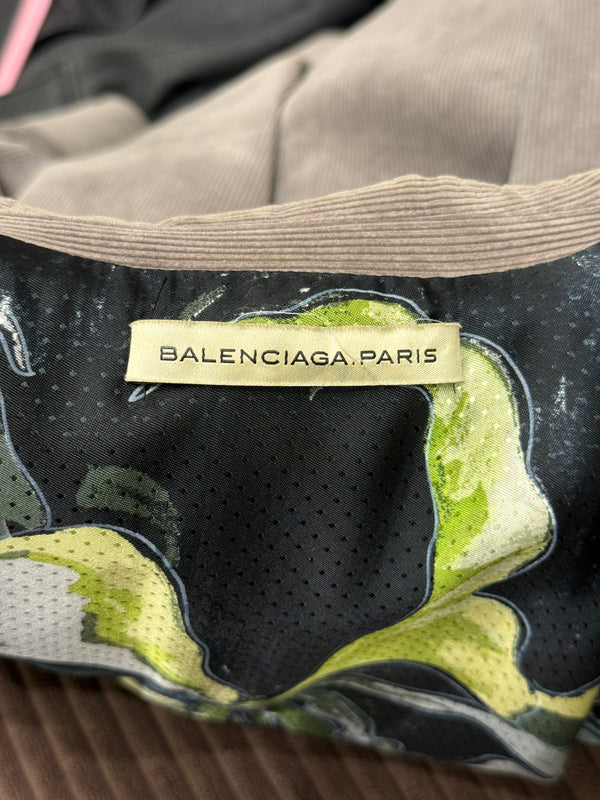 2010 Balenciaga by Nicolas Ghesquière asymmetric double breasted blazer