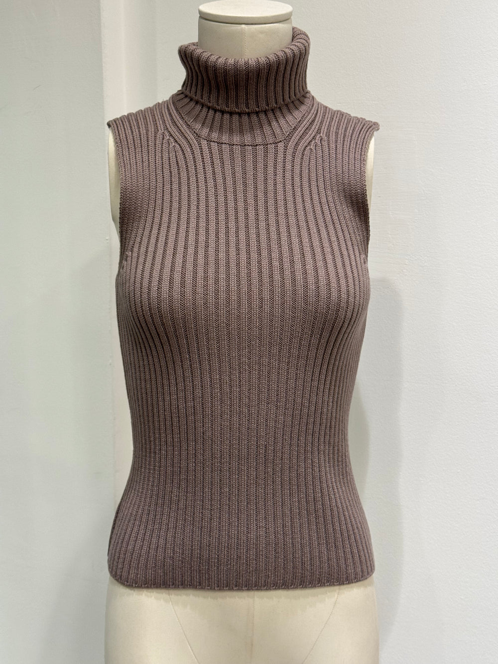 2000s Prada knit turtleneck vest