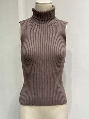2000s Prada knit turtleneck vest