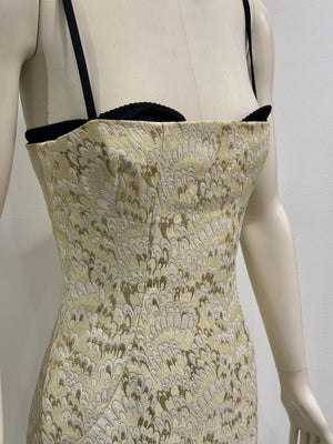 S/S2003 Dolce & Gabbana corset bra bodycon dress