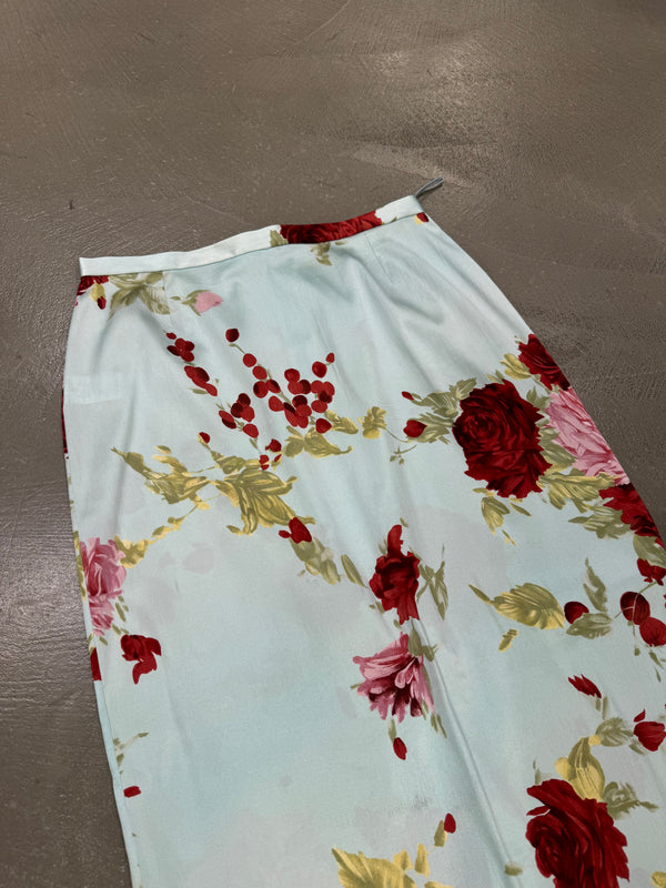 S/S 1997 Dolce Gabbana silk floral skirt
