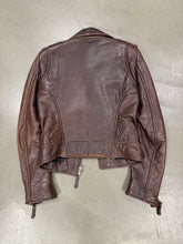 Load image into Gallery viewer, A/W 2008 Balenciaga by NICOLAS GHESQUIÈRE brown leather jacket
