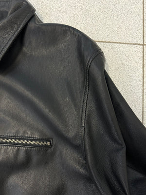 2000s Dolce & Gabbana black leather Jacket