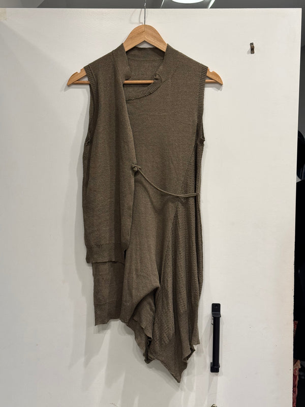 2000s Yohji Yamamoto sample asymmetrical long top