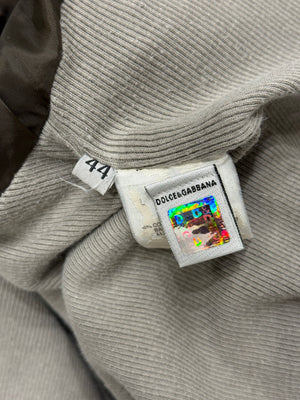 2000s Dolce & Gabbana cropped zipper military jacket