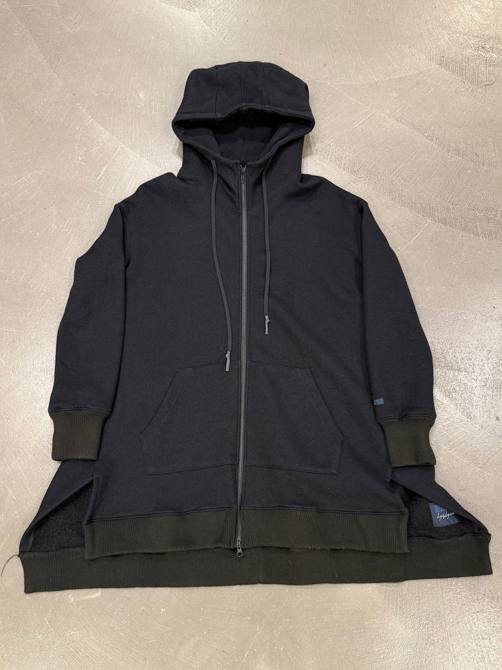 2020s Yohji Yamamoto zip-up long hoodie