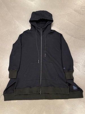 2020s Yohji Yamamoto zip-up long hoodie