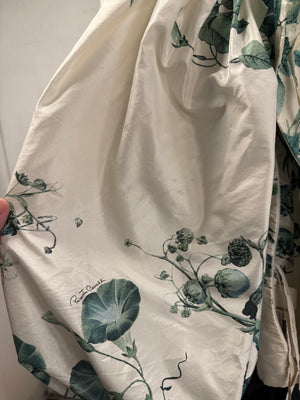 S/S2005 Roberto Cavalli runway floral balloon sleeves corset top