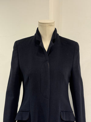 1990s Giorgio Armani side slit long coat