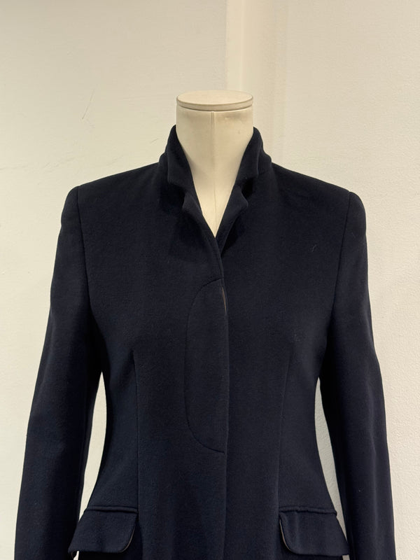 1990s Giorgio Armani side slit long coat