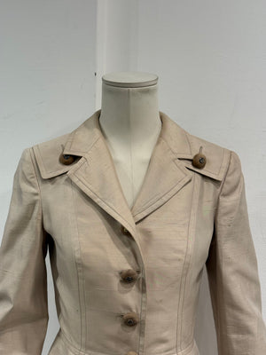 S/S1997 Christian Dior by John Galliano runway beige tailored suit