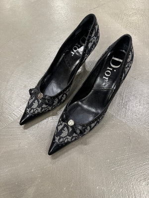 2000s Christian Dior by Galliano monogram heels