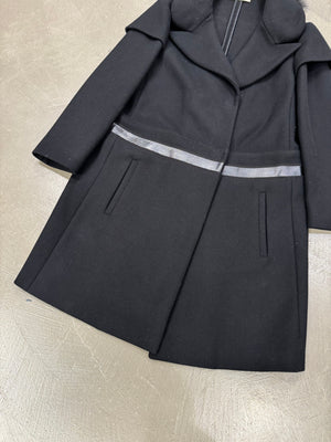 2000s Prada real fur wool coat