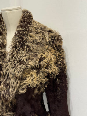 A/W1999 Roberto Cavalli Mongolian lamb fur jacket