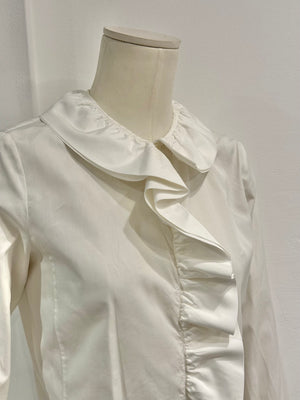 2000 Gucci by Tom Ford rouched asymmetrical shirt