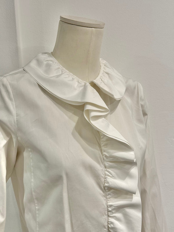 2000 Gucci by Tom Ford rouched asymmetrical shirt