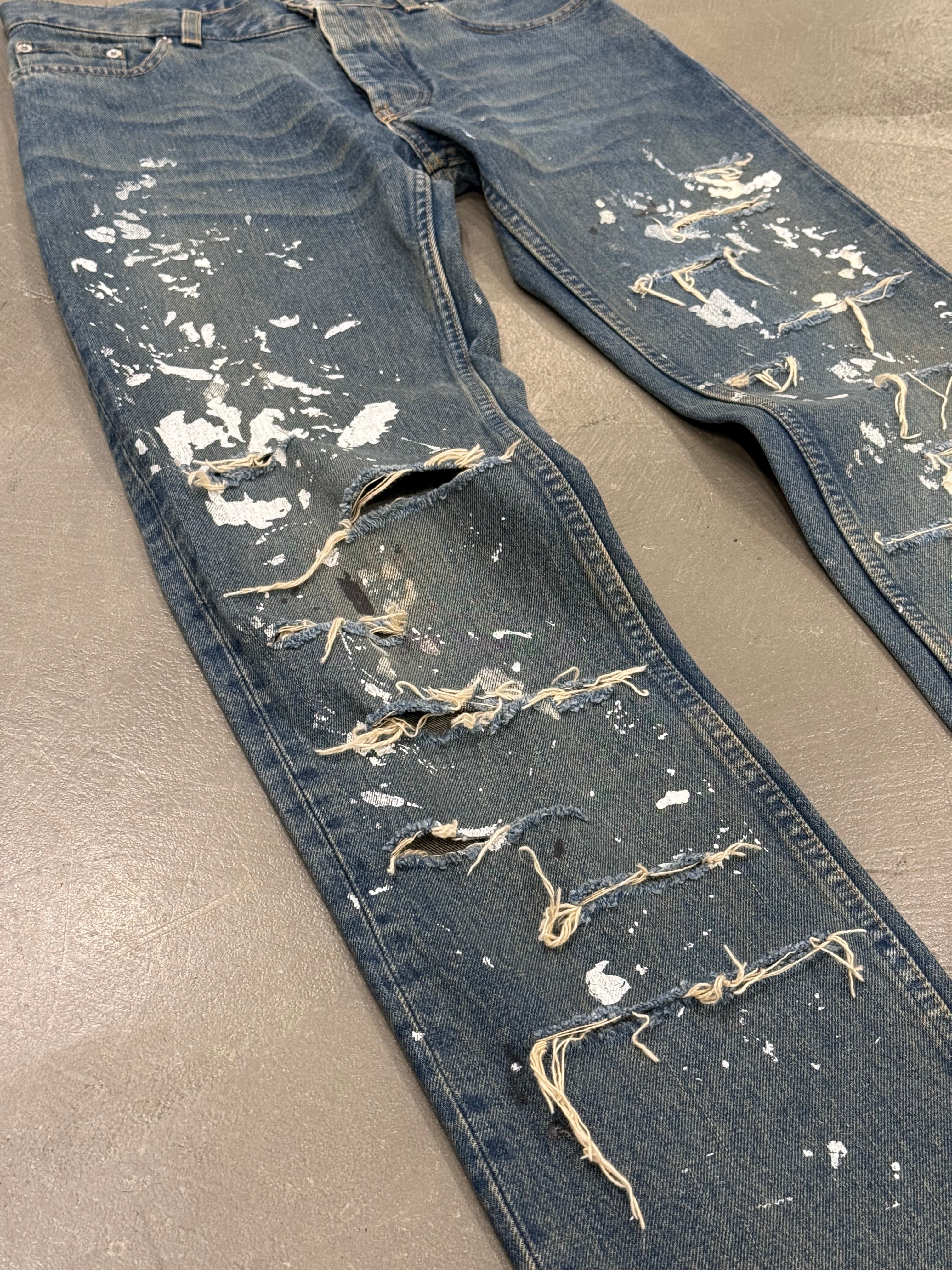 1998 Helmut Lang runway painter denim