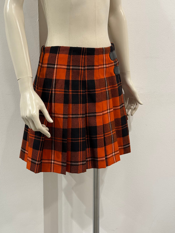 A/W2003 Dolce & Gabbana bondage tartan skirt