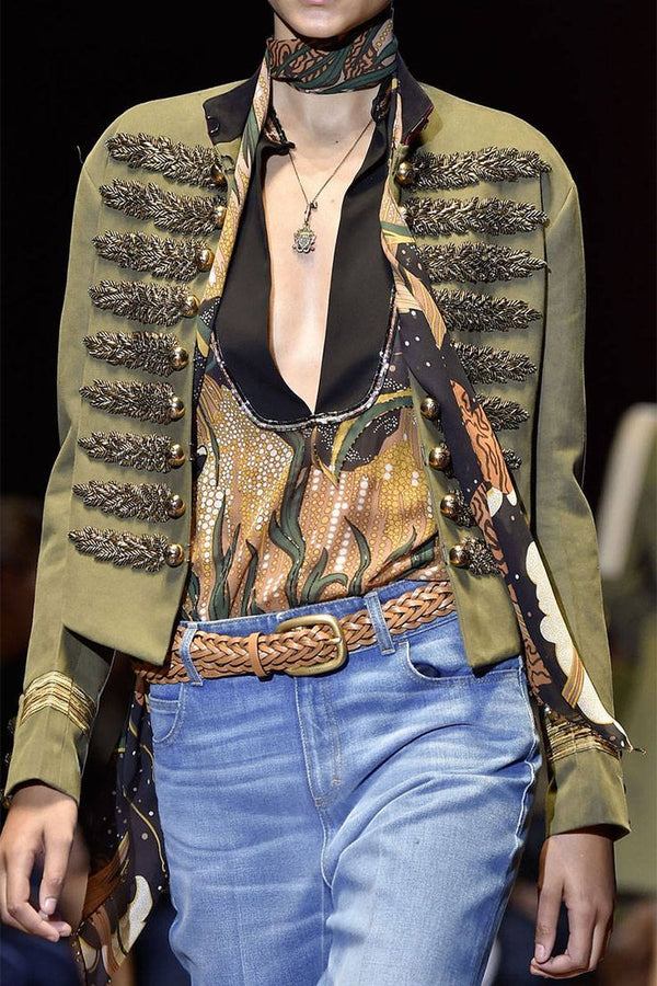 S/S2015 Gucci runway napoleon military jacket
