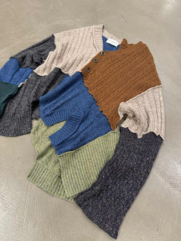 A/W 1996 Dolce & Gabbana patchwork reconstructed sweater
