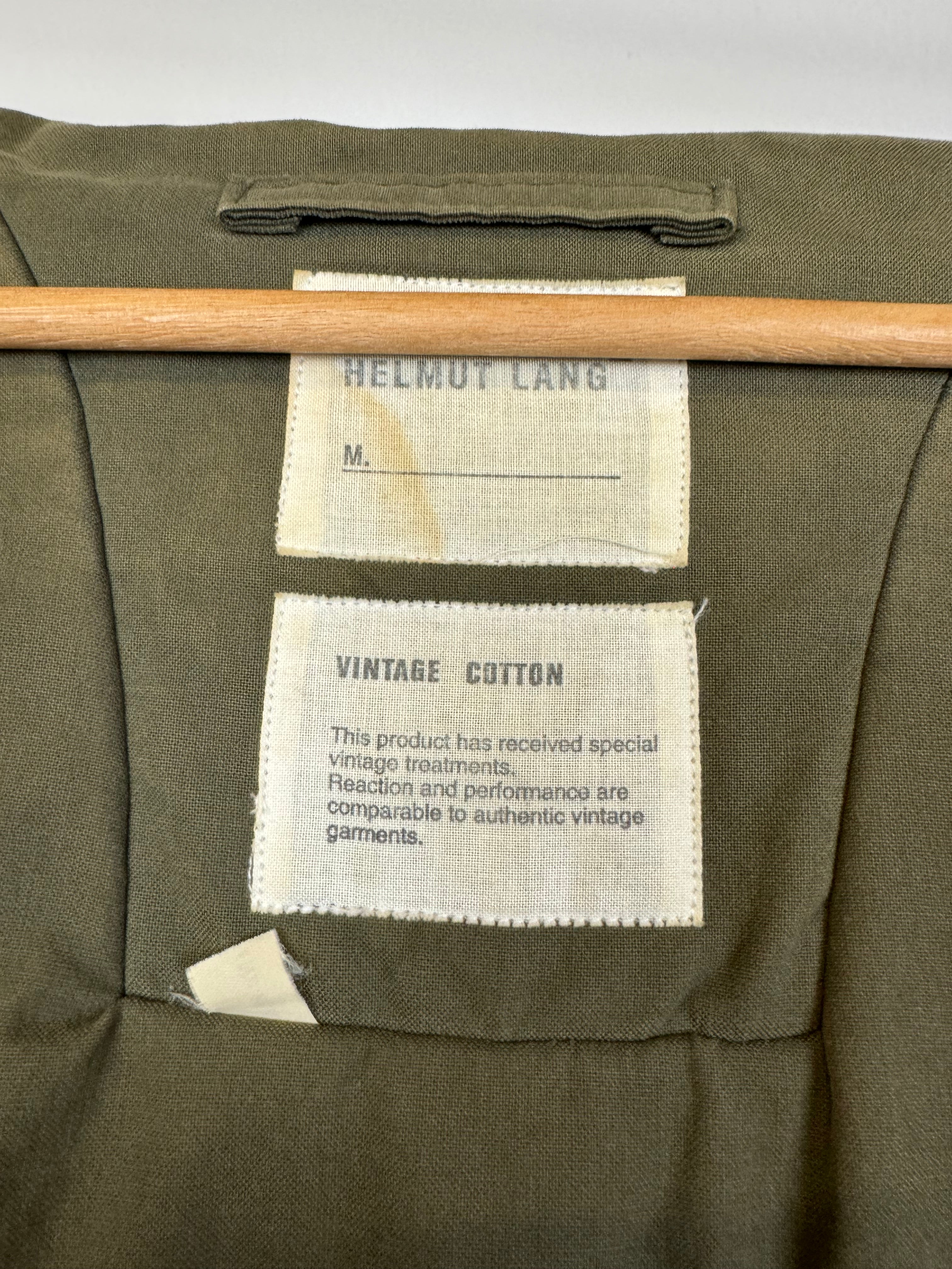 1999 Helmut Lang vintage cotton padded hooded jacket
