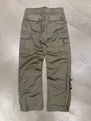 A/W2008 Dolce & Gabbana double zip military cargo pants