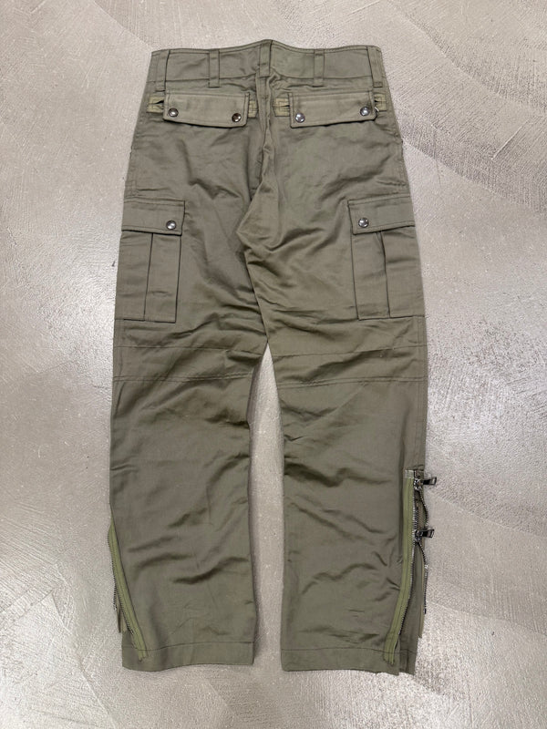 A/W2008 Dolce & Gabbana double zip military cargo pants