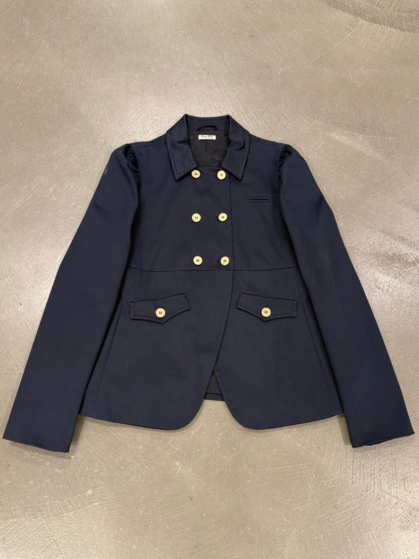 2000s Miu Miu double breasted officer jacket