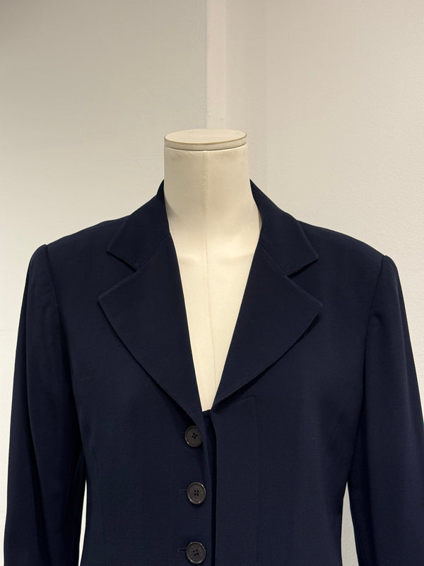 1990s Hermes wool tailored blazer