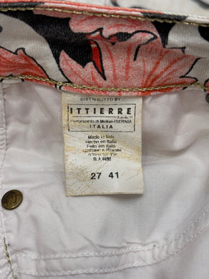 2000s Cavalli floral print pants