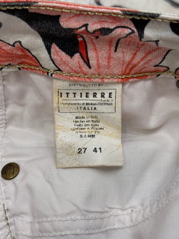 2000s Cavalli floral print pants