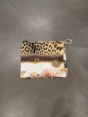 S/S 2005 Roberto Cavalli mixed-print wrap mini skirt