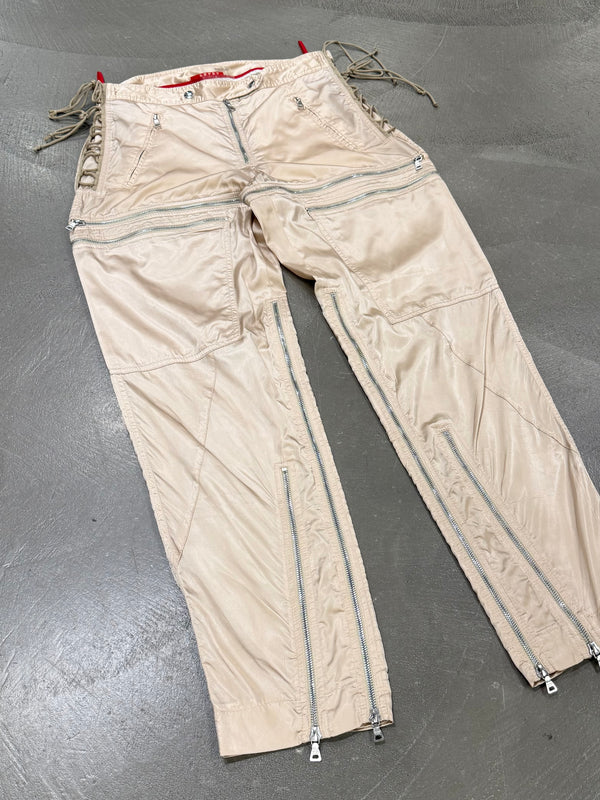 1999 Prada astro biker zipper pants
