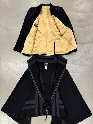 1990s Jean Paul Gaultier set jacket + skirt