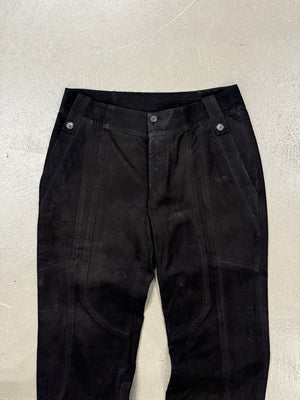 2000s Gucci by Tom Ford paneled moto leather pants