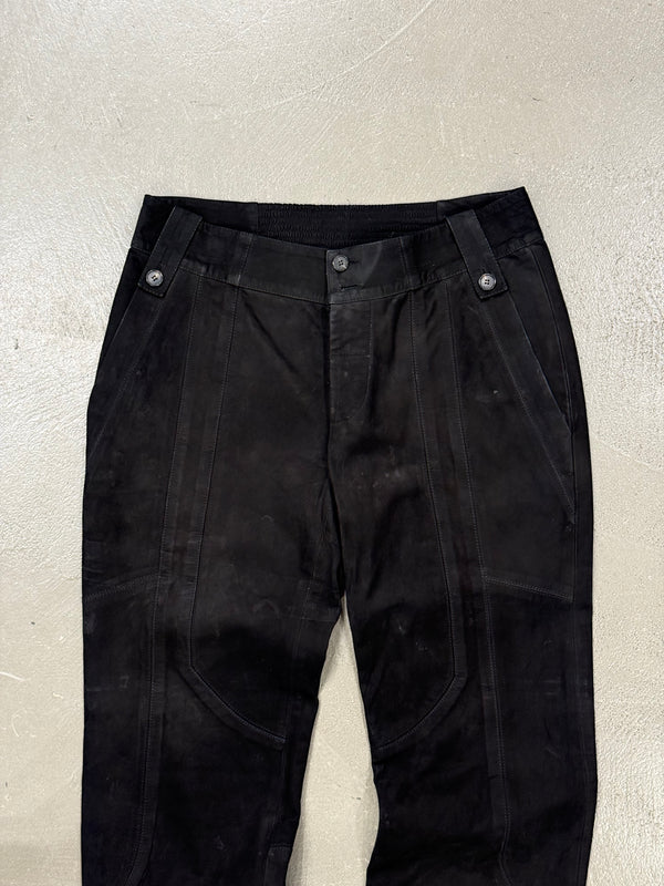 2000s Gucci by Tom Ford paneled moto leather pants