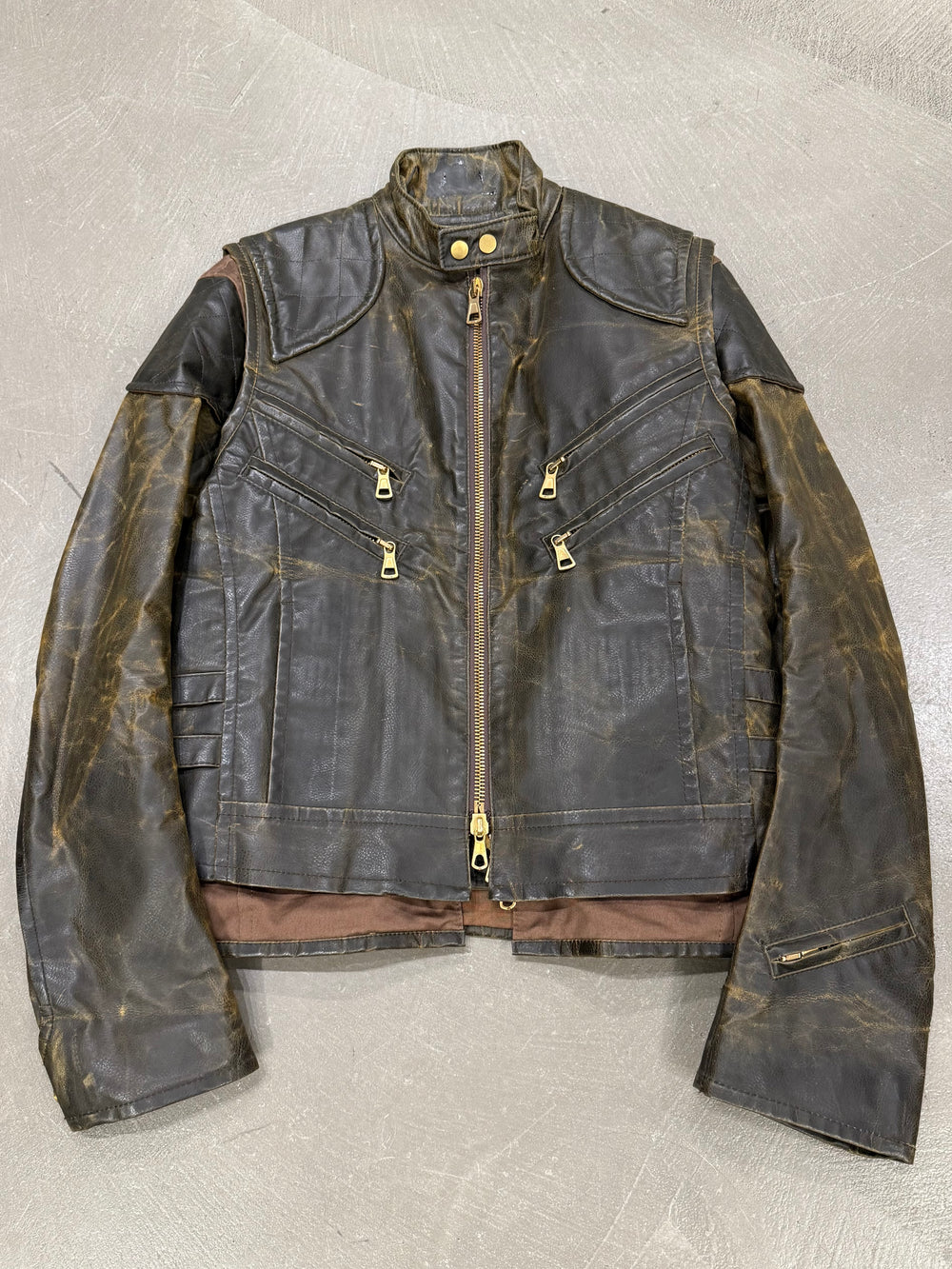 A/W2003 Dsquared2 3-in-1 runway coated military jacket
