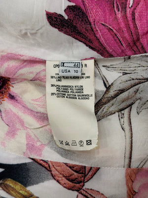 2000s Roberto Cavalli ivory satin tailored blazer