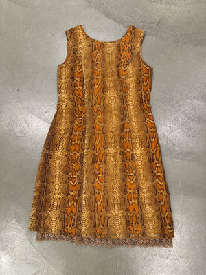 1990s Dolce & Gabbana Python snake print dress