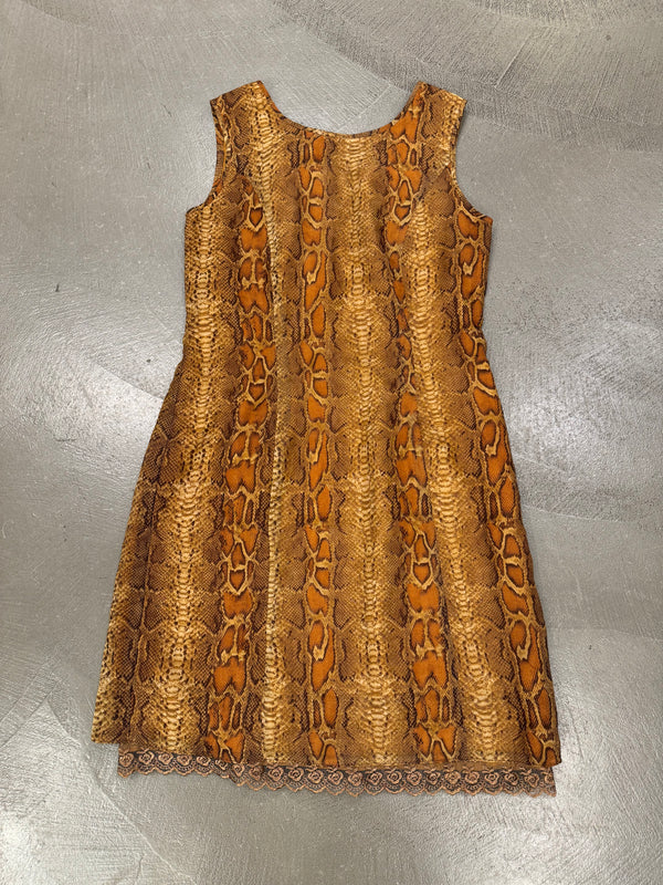 1990s Dolce & Gabbana Python snake print dress