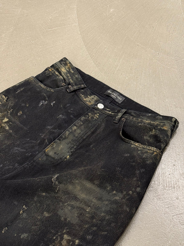 S/S2023 Balenciaga "The Mud Show" destroyed denim