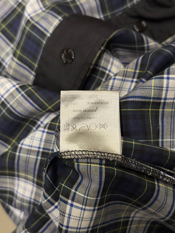 F/W2005 Dior by Hedi Slimane “fireworks” runway plaid shirt